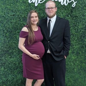Purple Maternity Dress
